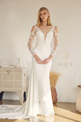 Fit and Flare Long Wedding Gown